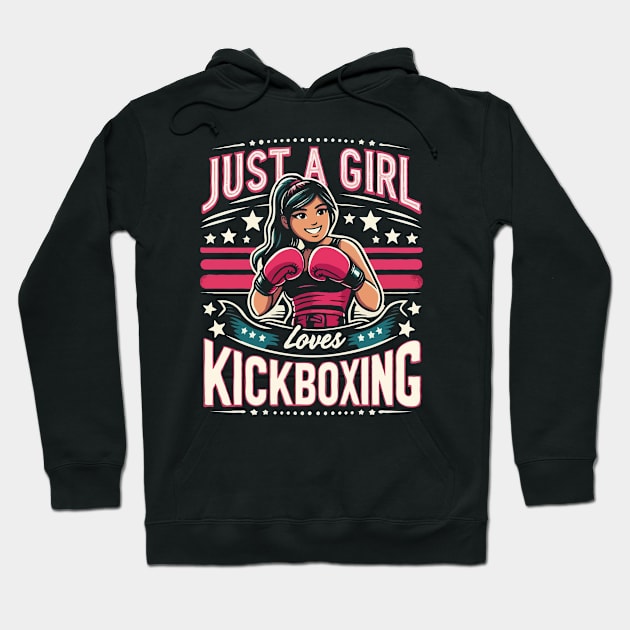 Just A Girl Who Loves Kickboxing Hoodie by Kavinsky